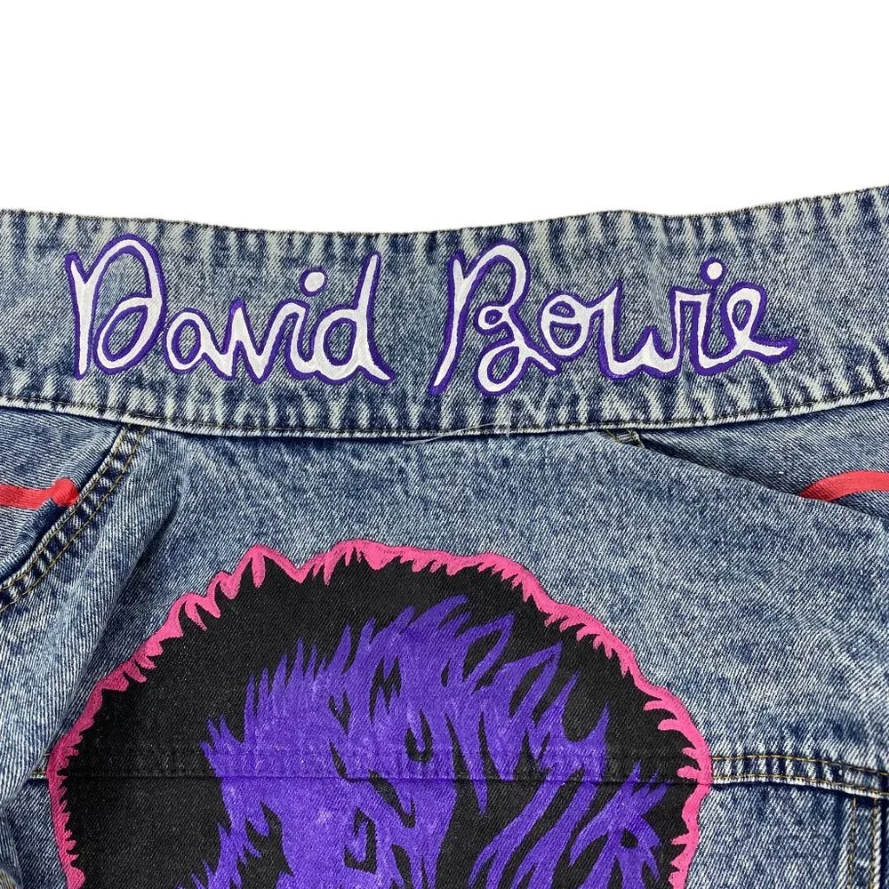 NWT Free People x Wren + Glory David Bowie Sequin Denim Jacket | OS - Picture 9 of 12